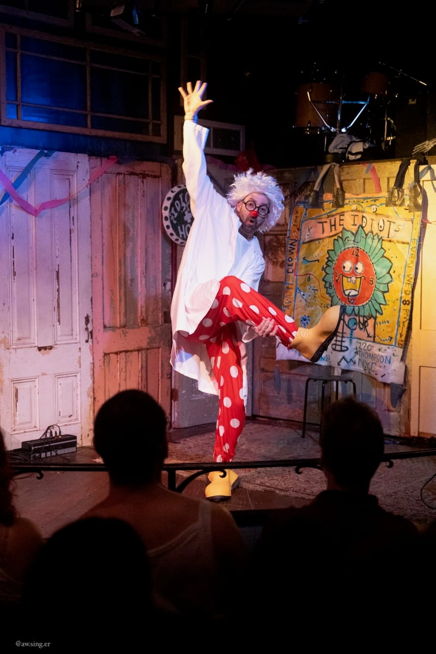 Clowning at The Idiot's Hour, NYC